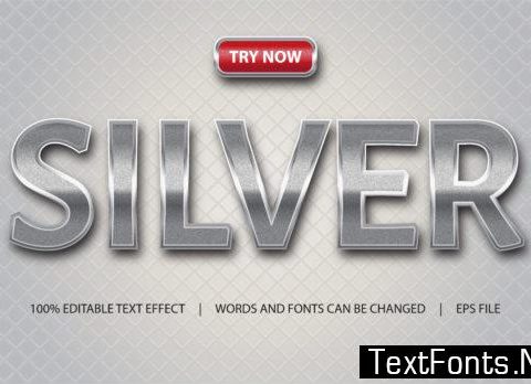 Text Effect - Silver and Luxury