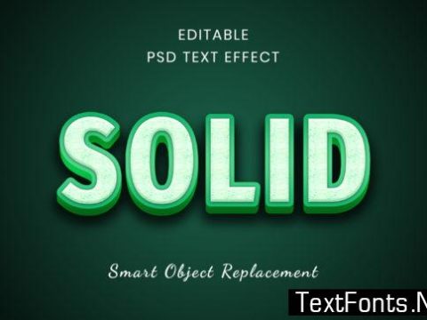 Text Effect - Solid Text Style