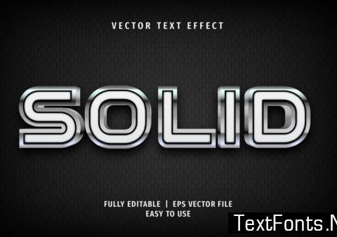 Text Effect - Solid Text Style