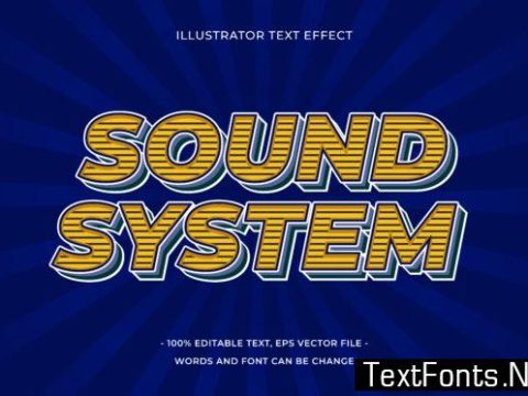 Text Effect - Sound System