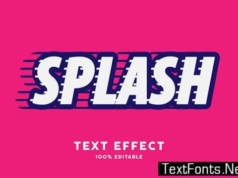 Text Effect - Splash Sticker Style