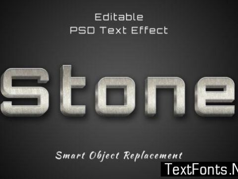 Text Effect - Stone Text Style