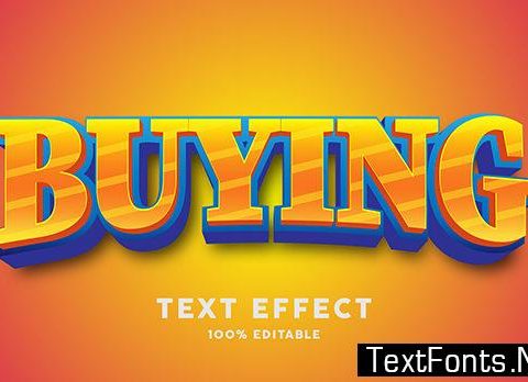 Text Effect - Strong Bold 3d Cartoon