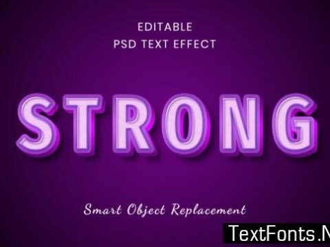 Text Effect - Strong Text Style