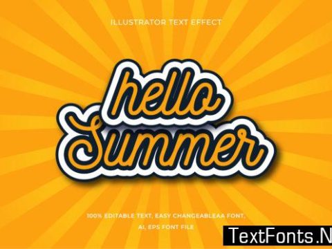 Text Effect - Summer