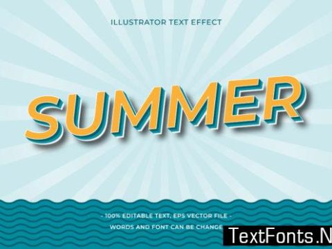 Text Effect - Summer