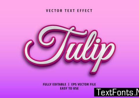 Text Effect - Tulip Text Style