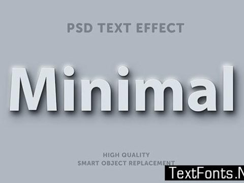 Text Effect - White Minimal Style