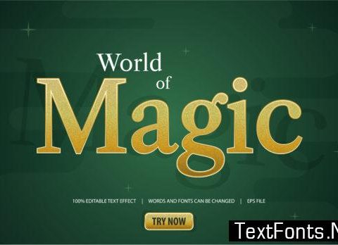 Text Effect - World of Magic