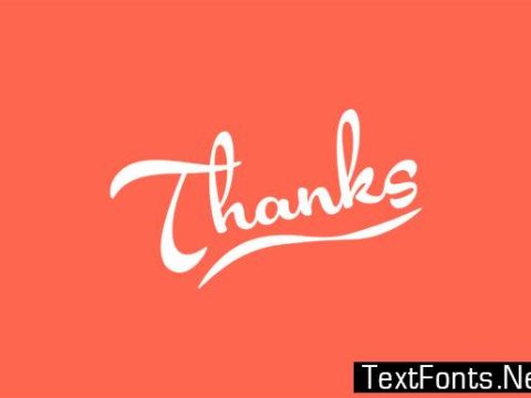 Thanks Text Effect Vector