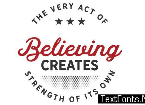 The Very Act of Believing - Typography Graphic Templates