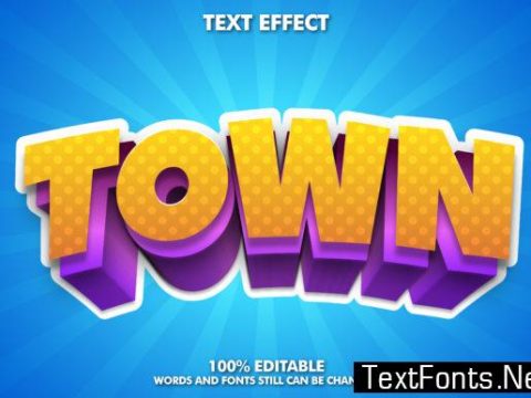 Town Text Effect