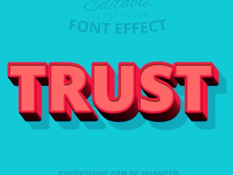 Trust shadowed text, editable text style