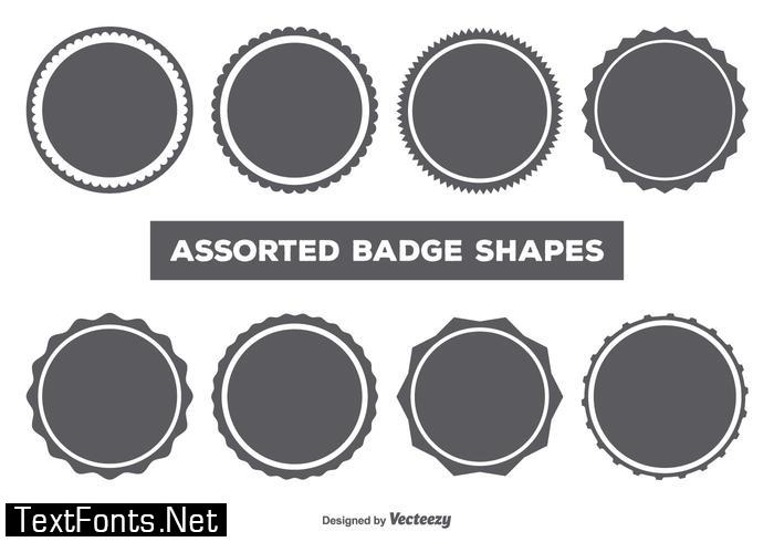 Vector Badge Shape Set 109710