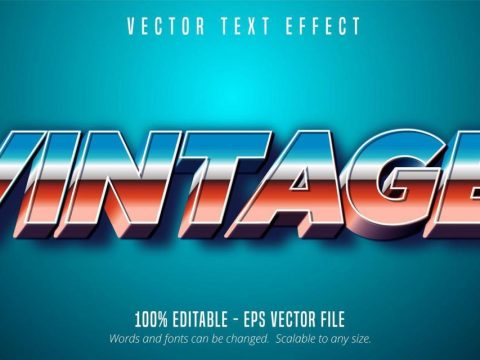 Vintage 80's style text