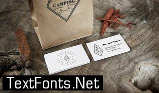 Vintage Camping Logo Template / Retro Travel Badge