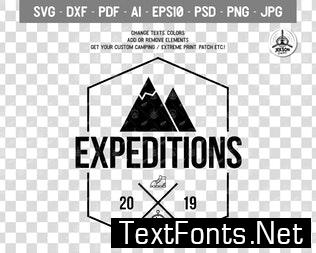 Vintage Hiking Logo / Expedition Label Templates