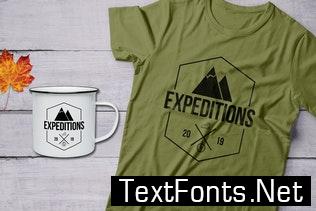 Vintage Hiking Logo / Expedition Label Templates