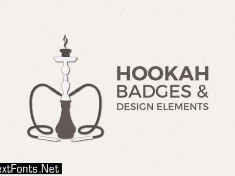 Vintage Hookah Badges & Retro Logo Collection 3JKWSH