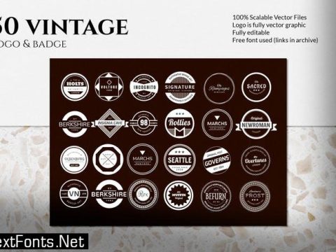 Vintage Logo and Badge  QGD6V9Q