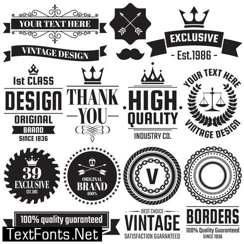 Vintage Retro Vector Logo for banner 272811