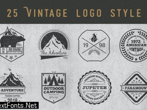 Vintage Style Badges and Logos