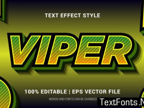 Viper Text Effect Style