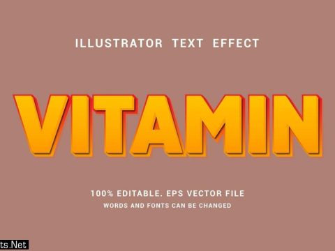 Vitamin Bold Text Effect