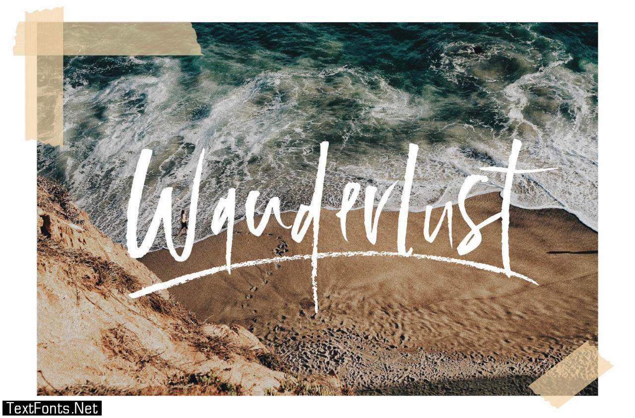 Wanderlust Font Set 2123942