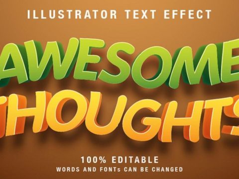 Wavy editable text effect