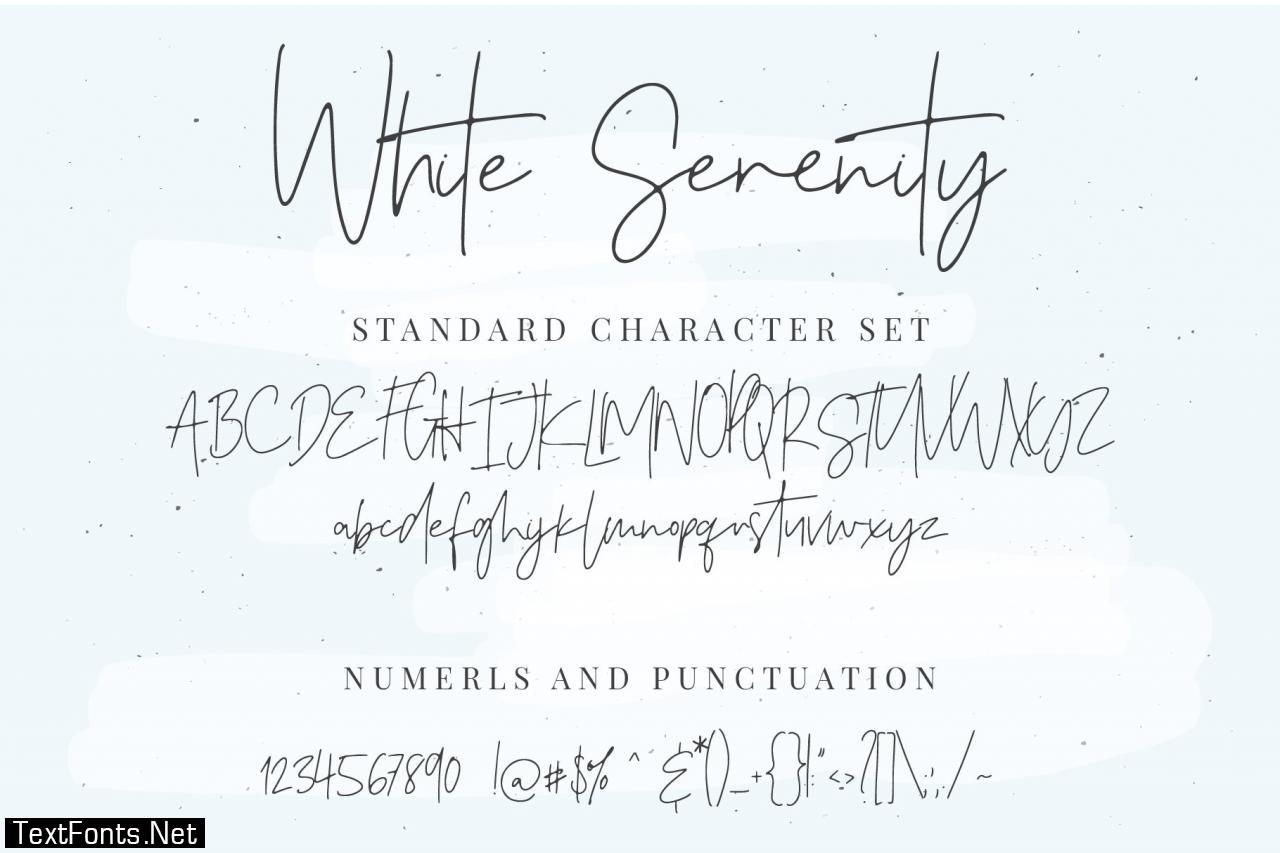 White Serenity Signature Font 2466286