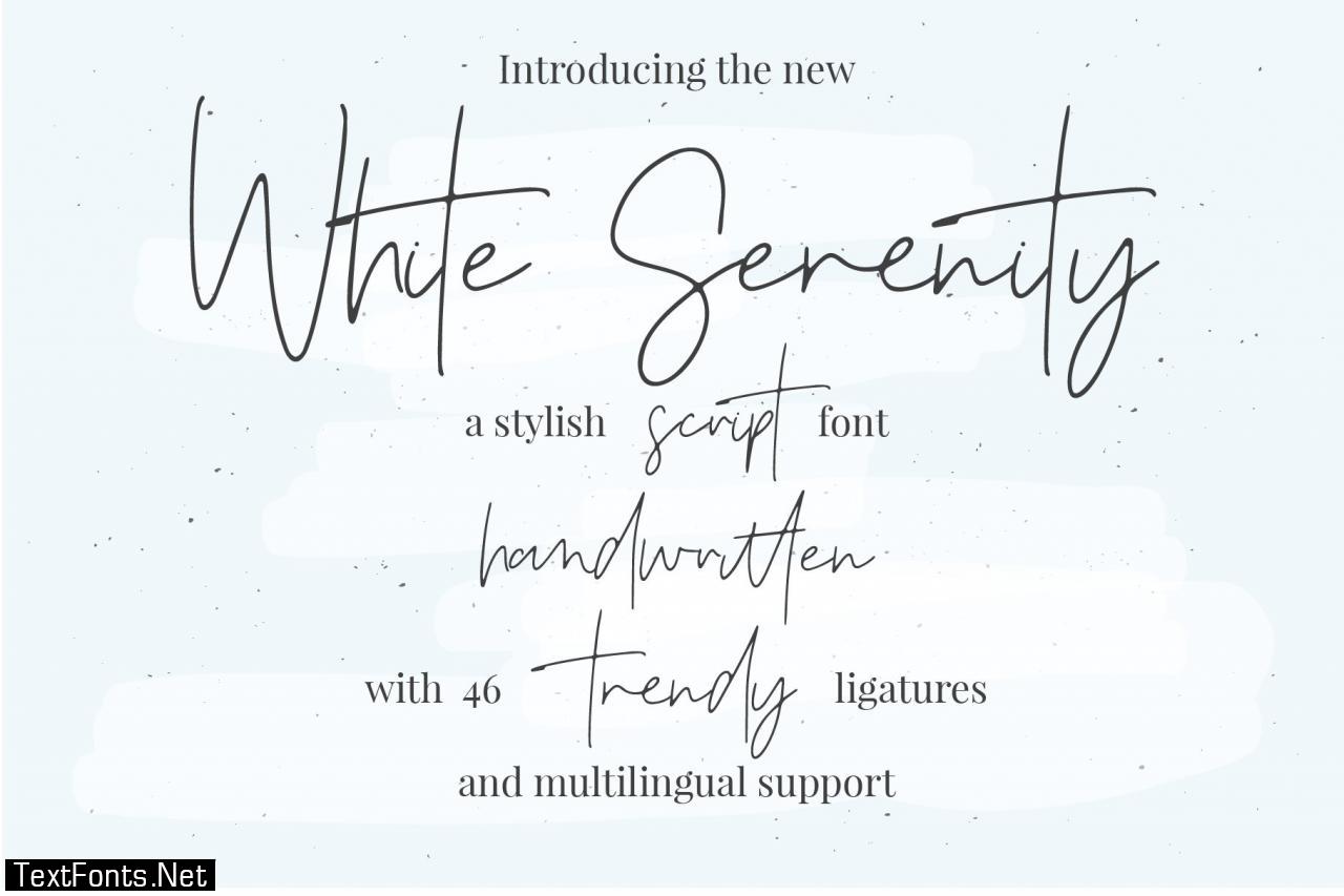 White Serenity Signature Font 2466286