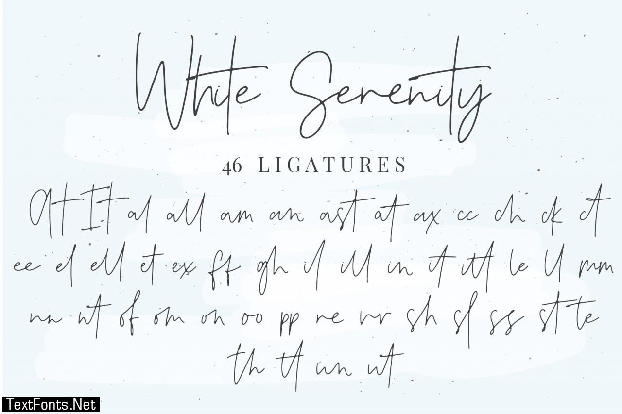 White Serenity Signature Font 2466286