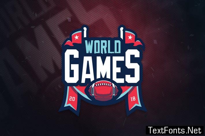Worlds Games Sports Logo PSRBGV