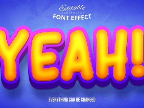 Yeah Cartoon Text Effect 932024