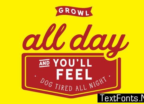 You'll Feel Dog Tired All Night - Typography Graphic Templates