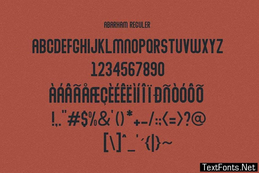 Abraham Font Family