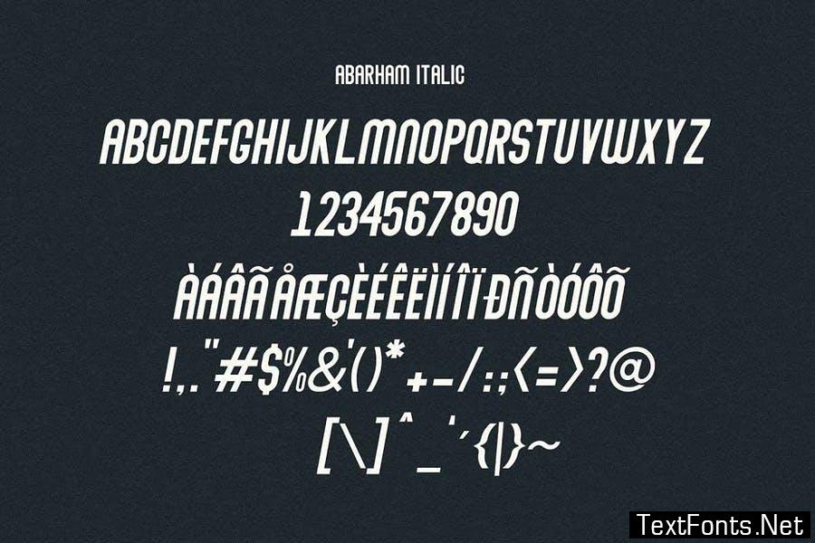 Abraham Font Family