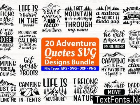 Adventure Quotes Design Bundle