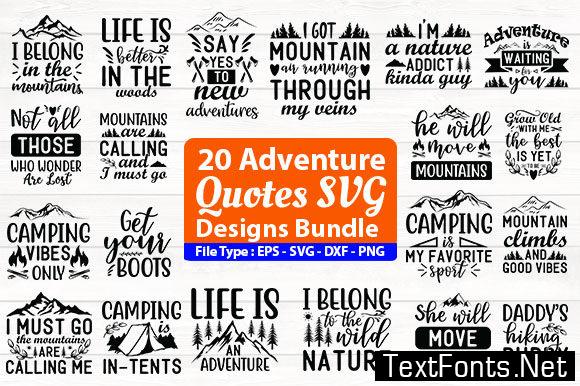 Adventure Quotes Design Bundle