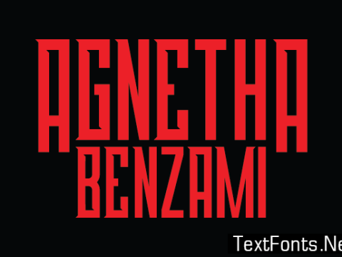 Agnetha Benzami Font