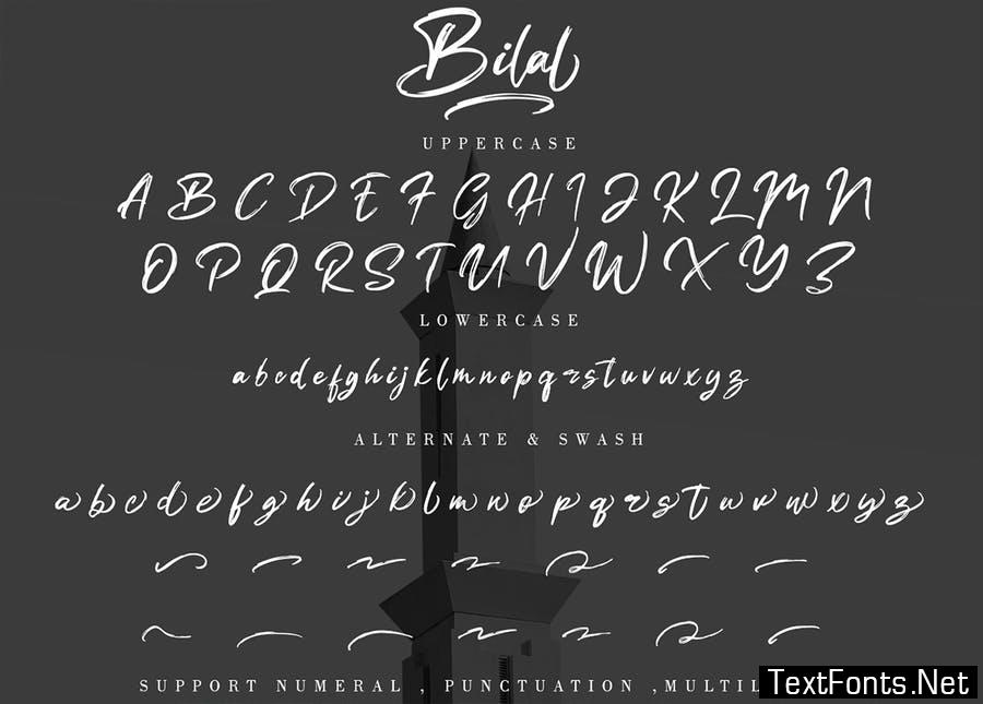 Bilal Brush Handwritten Font