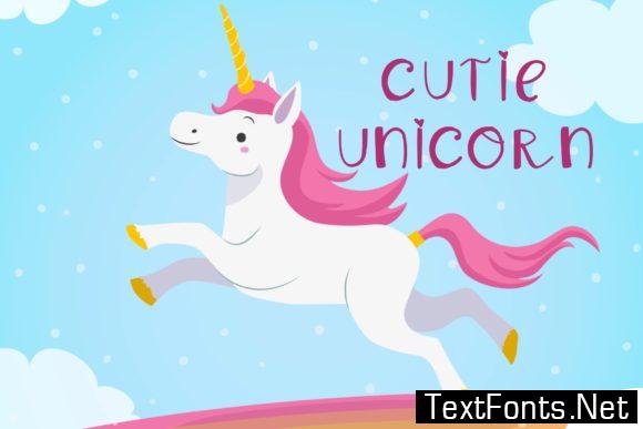 Cutie Unicorn Font