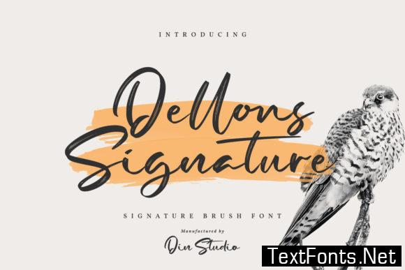 Dellons Signature Font