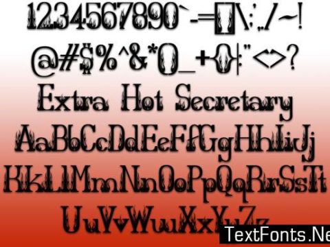 Extra Hot Secretary Font