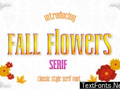 Fall Flowers Font