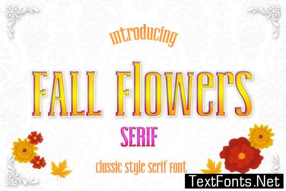 Fall Flowers Font