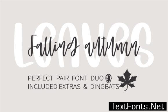 Falling Autumn Leaves Font