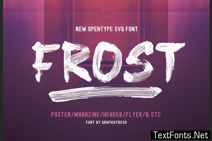 Frost SVG Font + Brushes