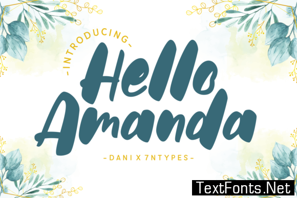 Hello Amanda Font